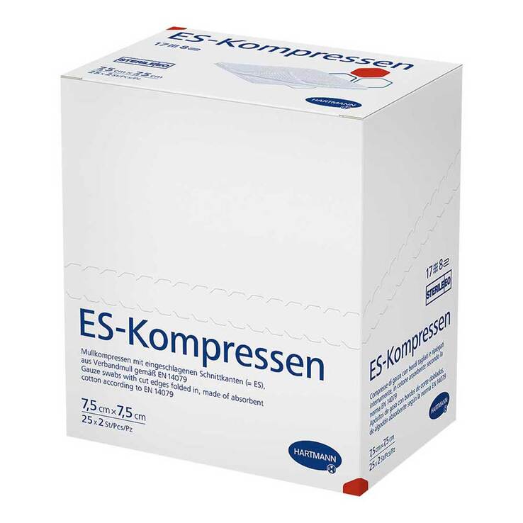 ES-Kompressen steril 7,5x7,5 cm 8fach Cpc, 25X2 St