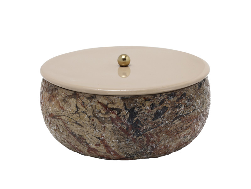 Storage Box Mosaic Marble PT4353BK Storage box Mosaic Marble black