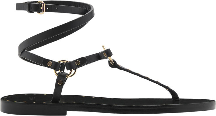 MANGO SANDALS. -- CIRUELO Black