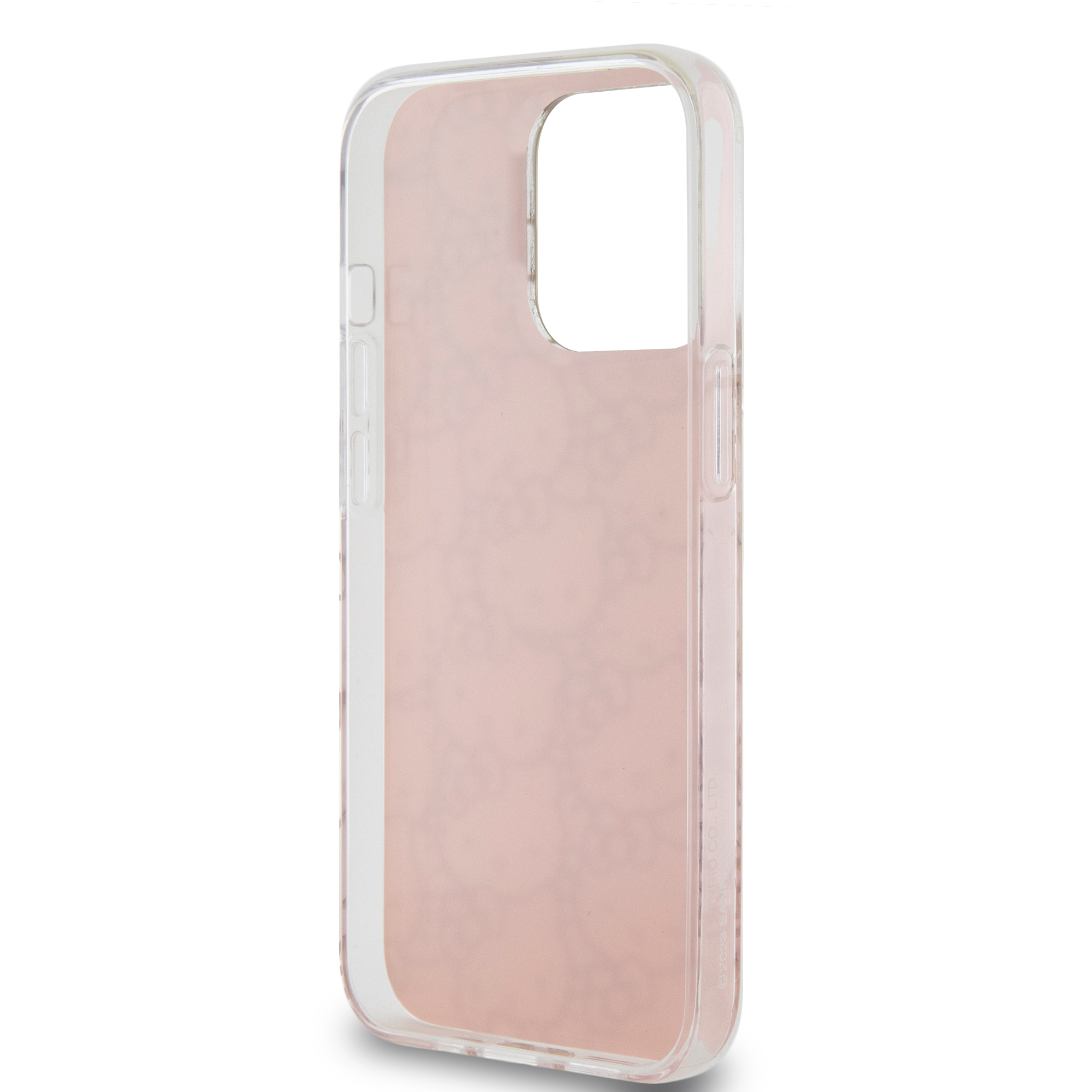 iPhone 13 Pro Hardcase Hülle Gradient Electrop Crowded Kitty Head (HKHCP13LHCHPEP) - Rosa / Transparent