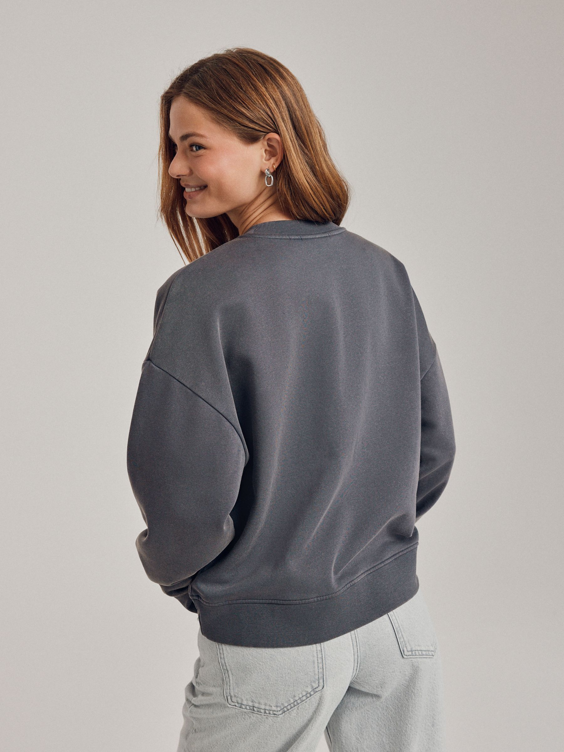 Antraciet - Officieel Wham License Kerstmis Seasonal Sweatshirt met ronde hals en lange mouwen