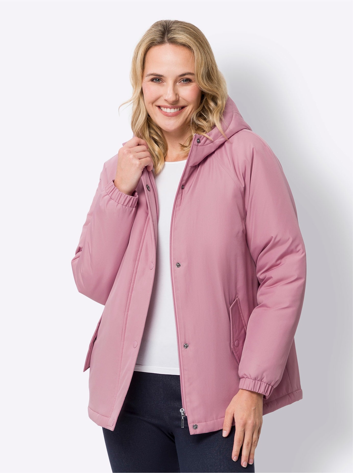 Classic Basics Langjacke mit Kapuze