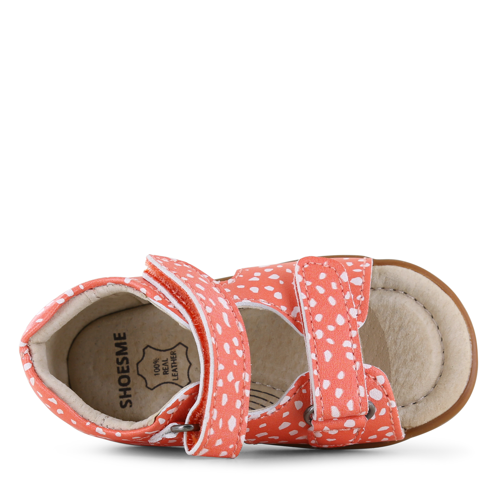 Shoesme korallenfarbene Sandale mit Punkt