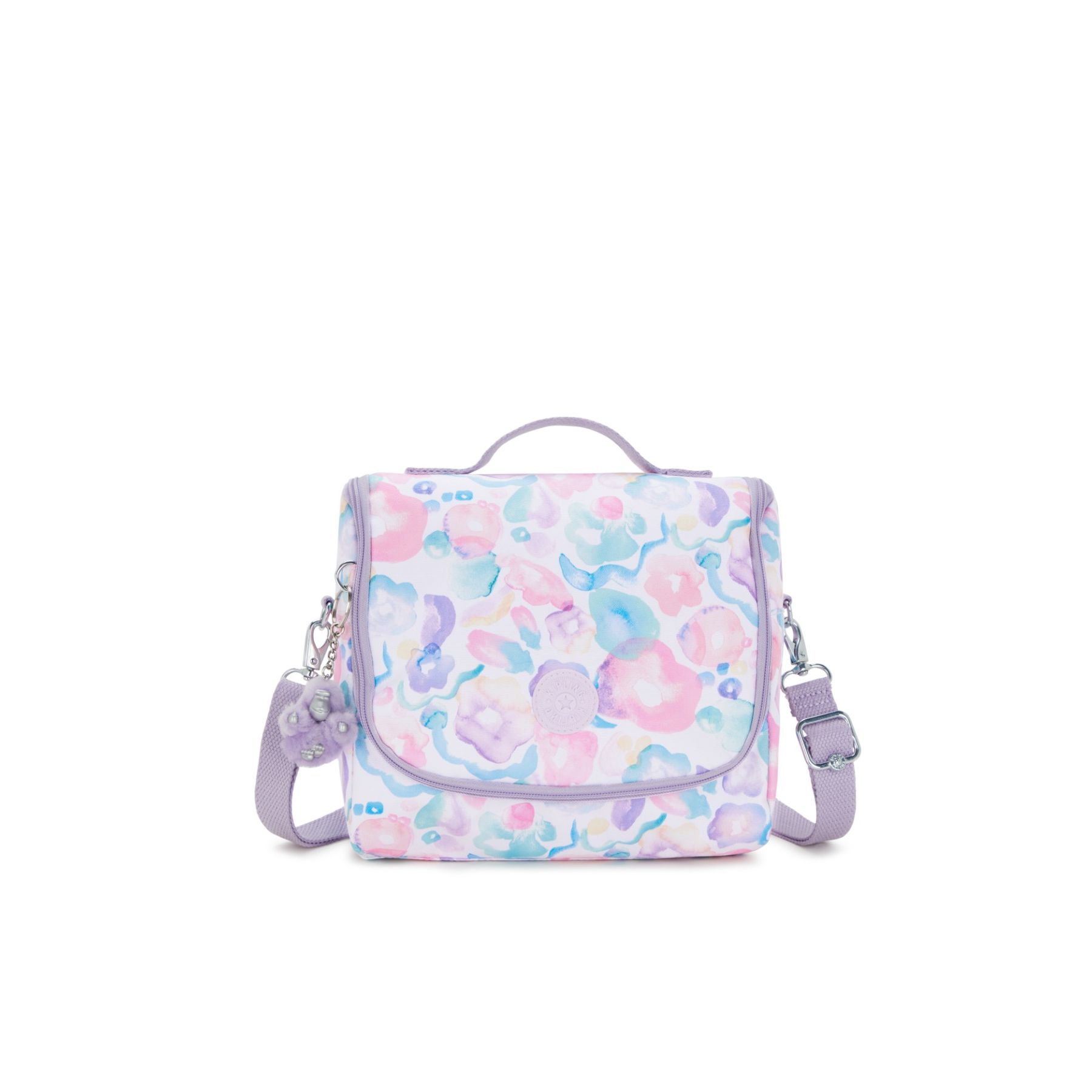 NEW KICHIROU Grand Sac Repas Isotherme avec Manchon pour Valise - Aqua Flowers