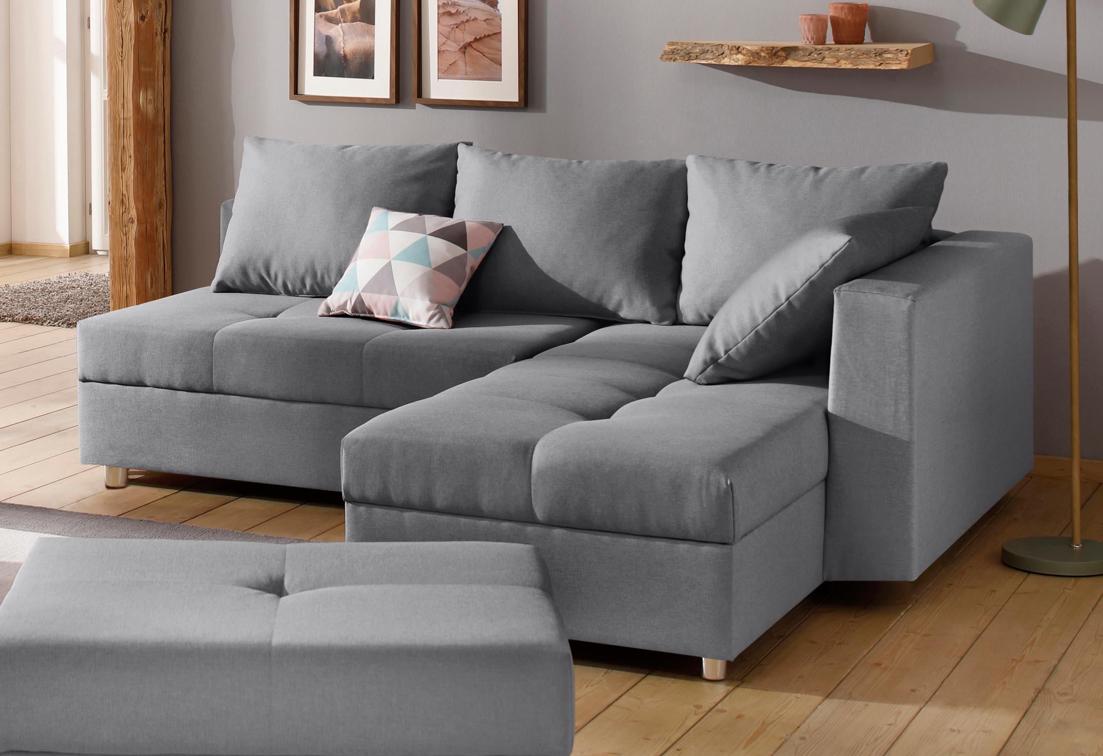 Home affaire Ecksofa »Italia L-Form« mit Bettfunktion,  mit  Federkern