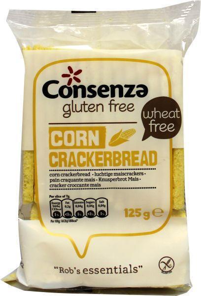 Consenza Rob's Essentials Luchtige Maiscrackers 125g