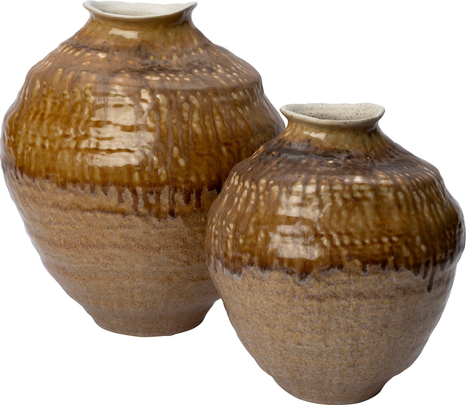 Intratuin vaas cm Mieke bruin D 33,5 H 38,7 cm