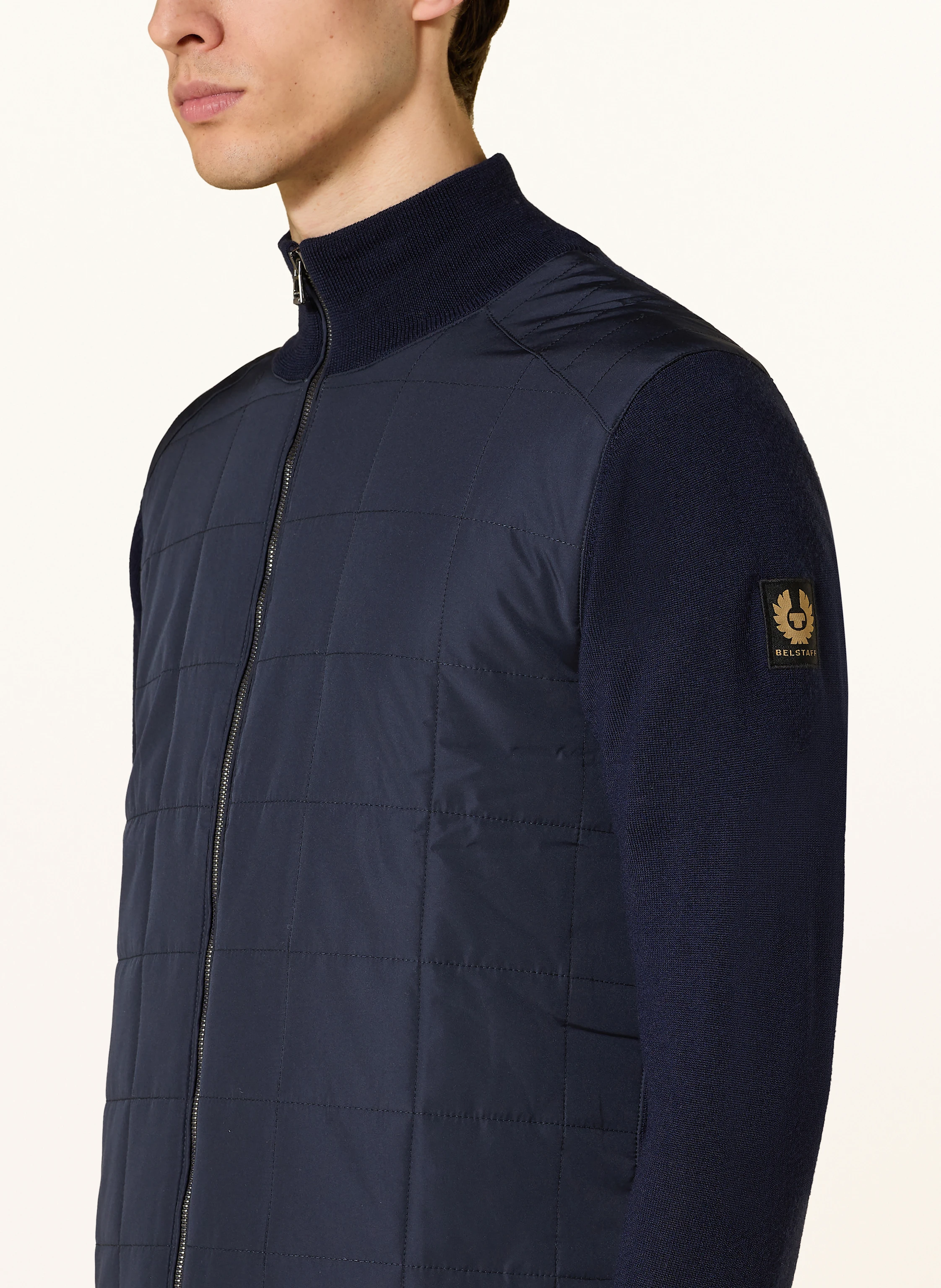 BELSTAFF Strickjacke KELBROOK im Materialmix