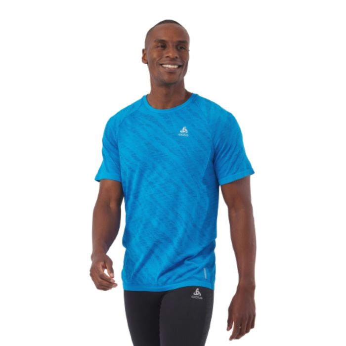 Odlo Herre T-shirts Top Crew Neck Short Sleeve Blackcomb. Sort