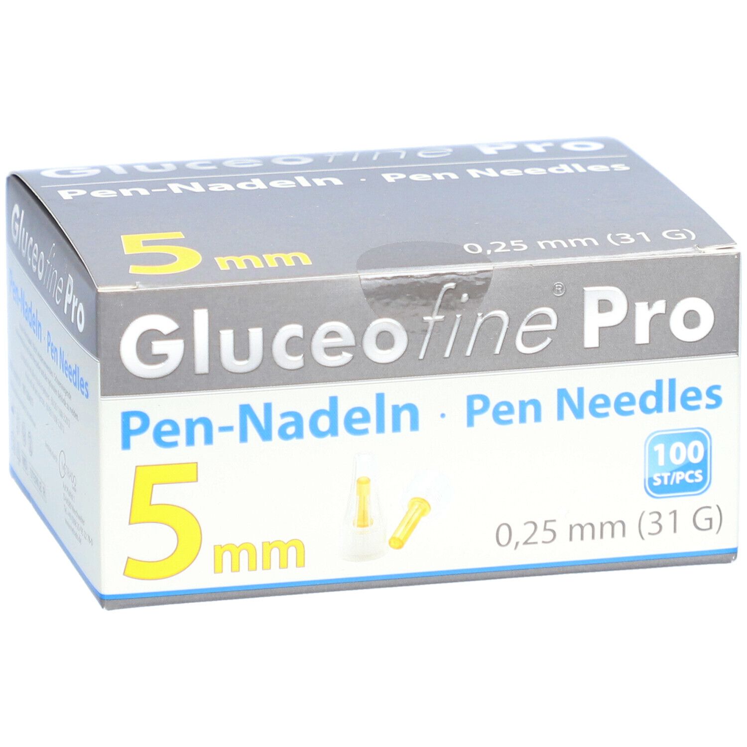 Gluceofine Pro Pen-Nadeln 31 G 0,25 x 5 mm
