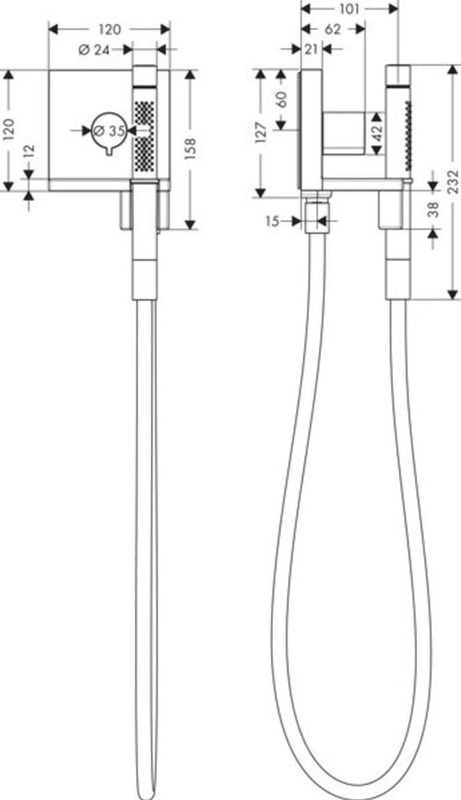 AXOR - Starck Kleurset - Handdouchemodule - Chroom