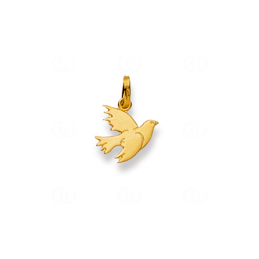 Anhänger 750/18 K Gelbgold Taube