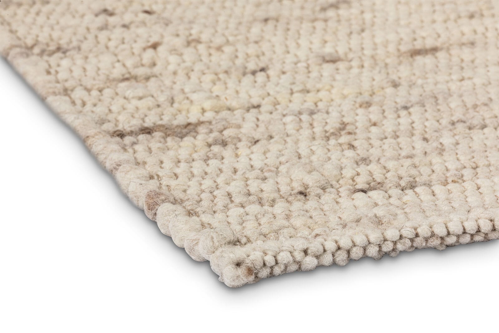 Wollteppich WOLFEGG Bubbles 170 x 230 cm beige
