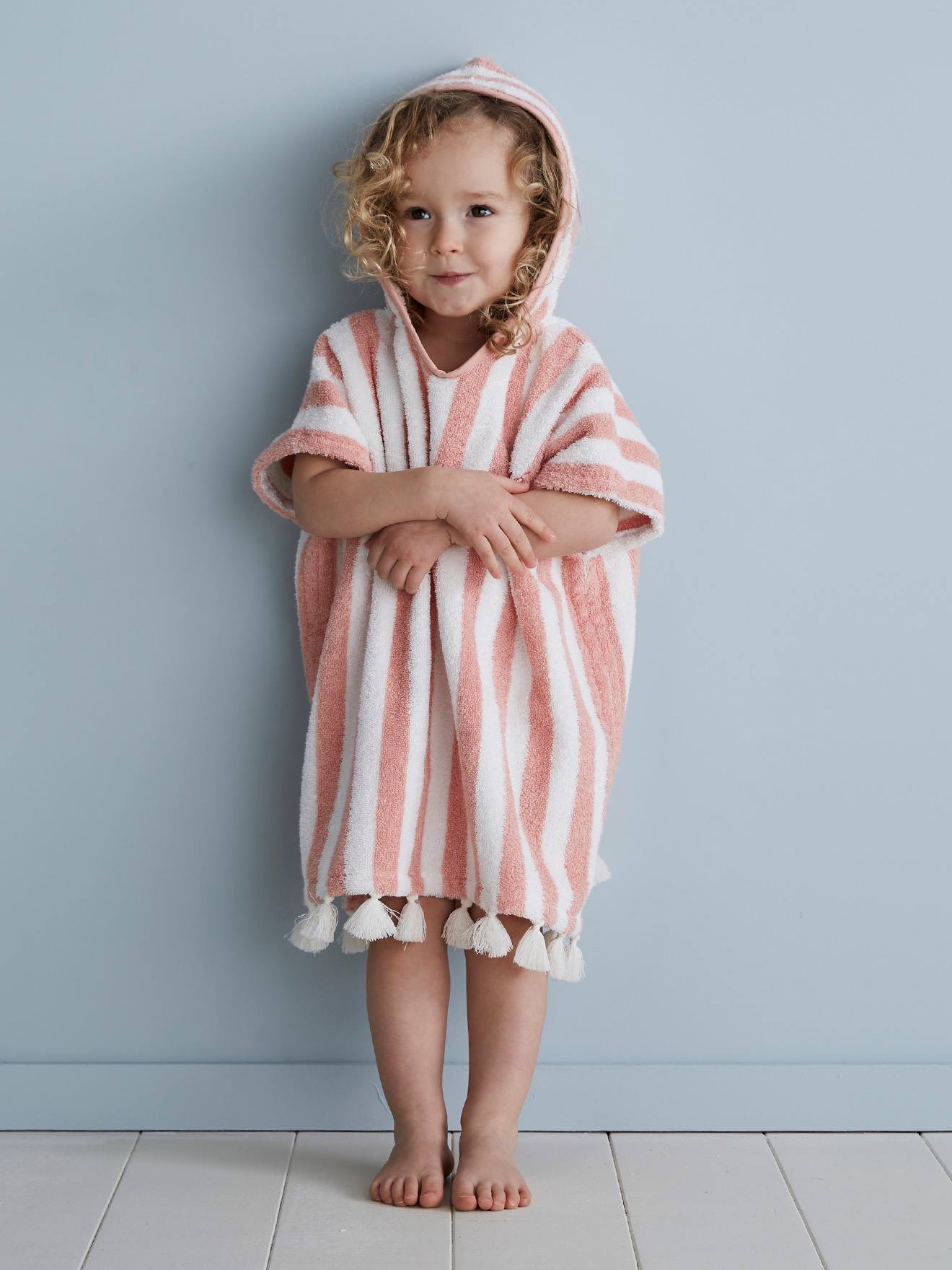 Poncho de banho personalizado para bebê, verde metálico médio