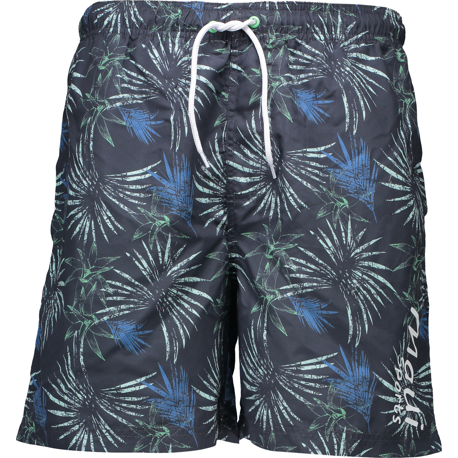 Maui Herren-Badeshorts Blatt M, hellgrau