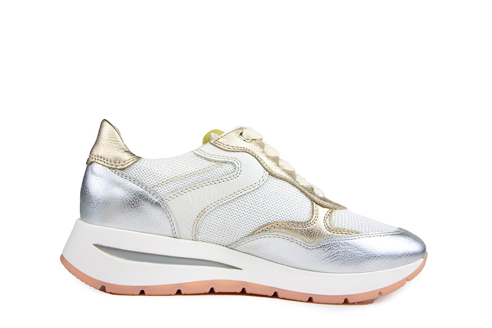 DL Sport Sneaker Doha Argento Chic Bianco