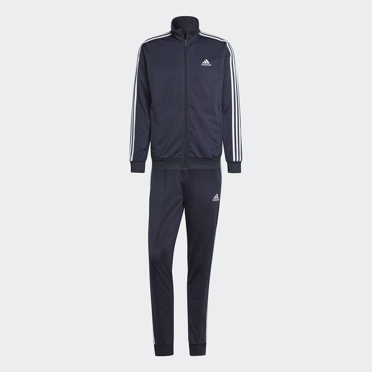 Roupa esportiva Adidas<br>Conjunto esportivo de tricô com 3 listras