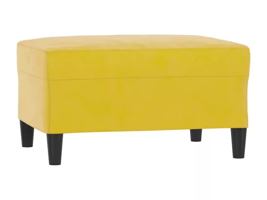 Ensemble de canapés 3 pièces avec coussins Jaune Velours