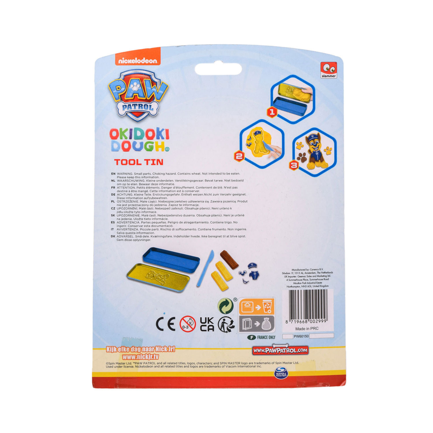 PAW Patrol OkiDoki Klei Bewaarblik 3D met Accessoires