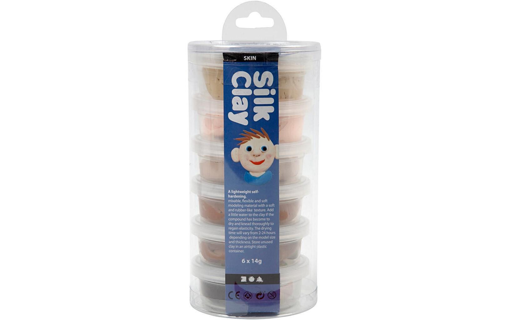 Modellier-Set Silk Clay 6 x 14 g HautfarbeAufbewahrung Silk Clay