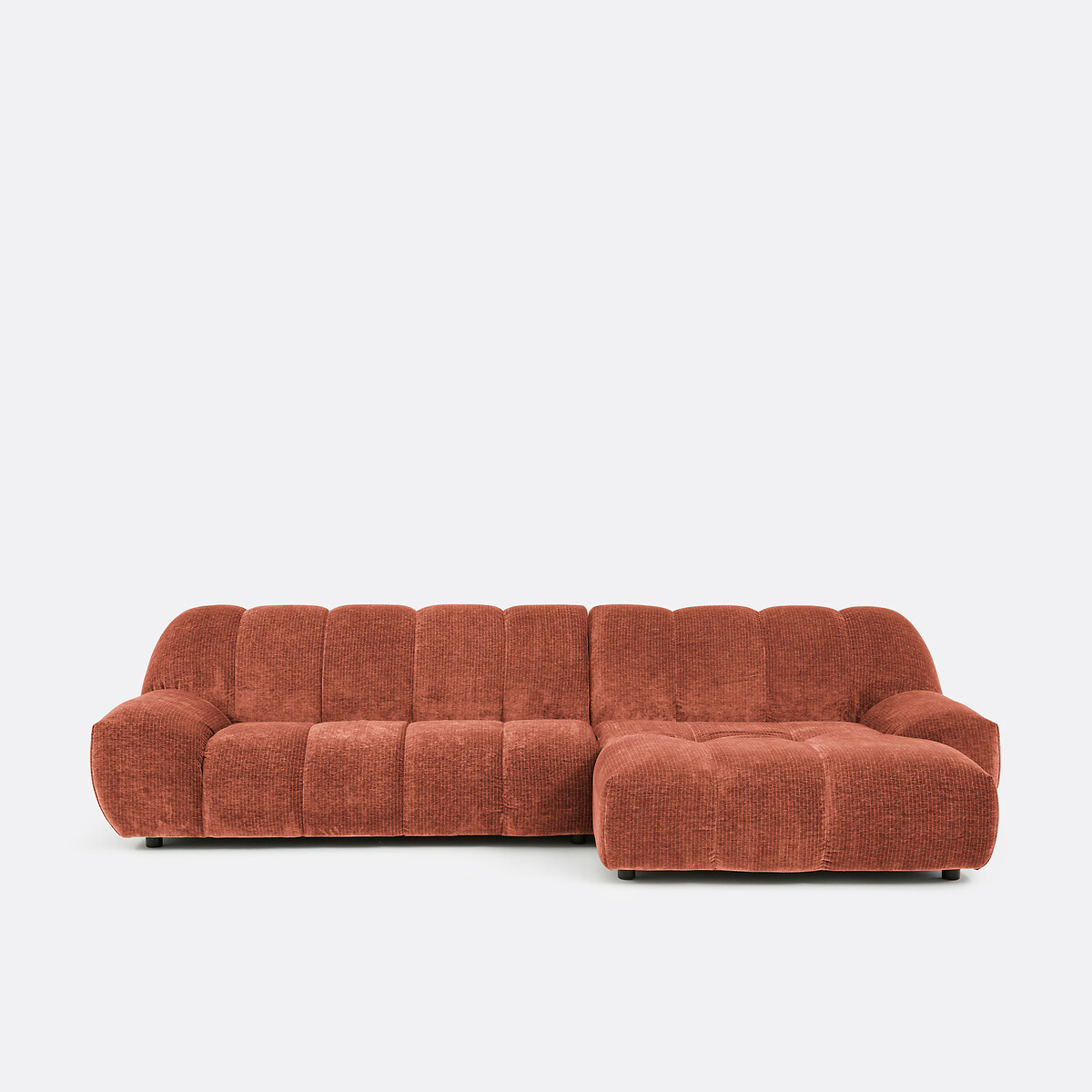 LA REDOUTE INTERIEURS<br>Sofá de canto vintage em veludo cotelê, Nuria
