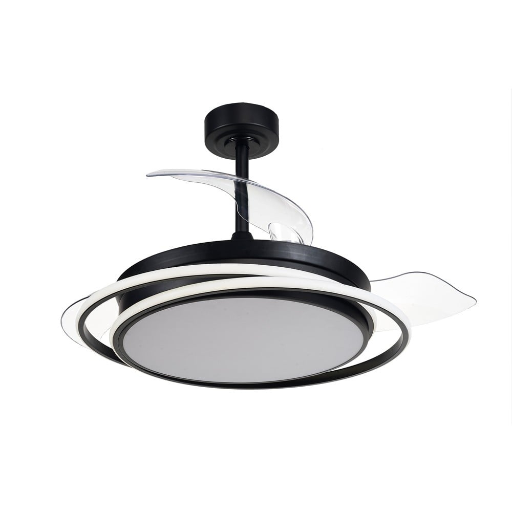 CristalRecord Plafondventilator Antila Ã 106 cm zwart