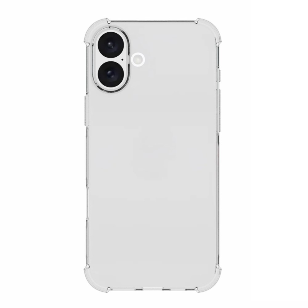 iPhone 16 Plus Gummi Hülle Case Slim Design mit Air Cushion Fallschutz - Transparent