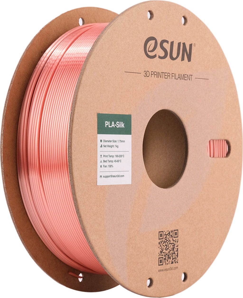 eSUN  PLA-Silk Rose Gold, 1,75 mm / 1000 g    PLA mit glänzender, seidenmatter Textur