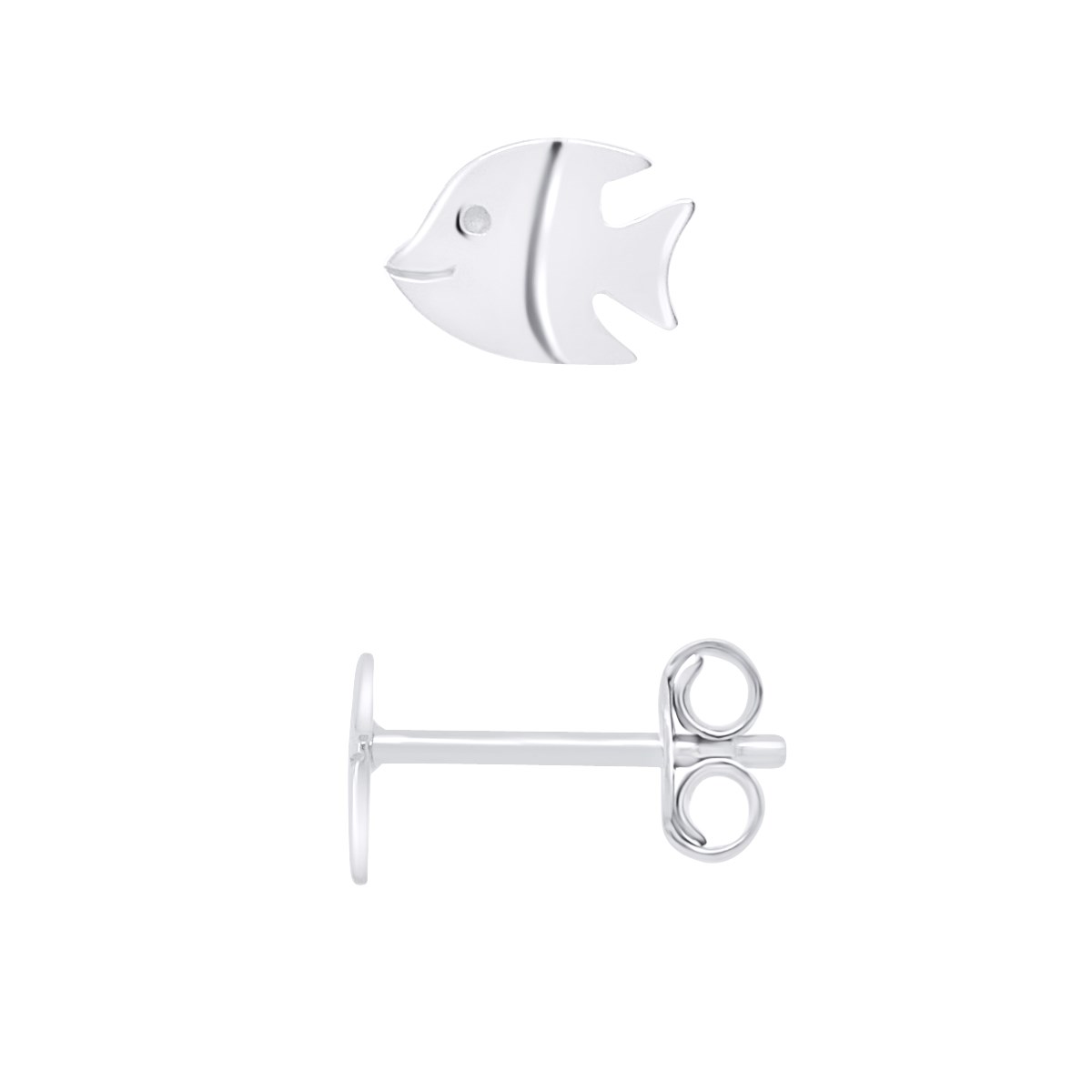 Boucles d'Oreilles POISSON - Argent 925