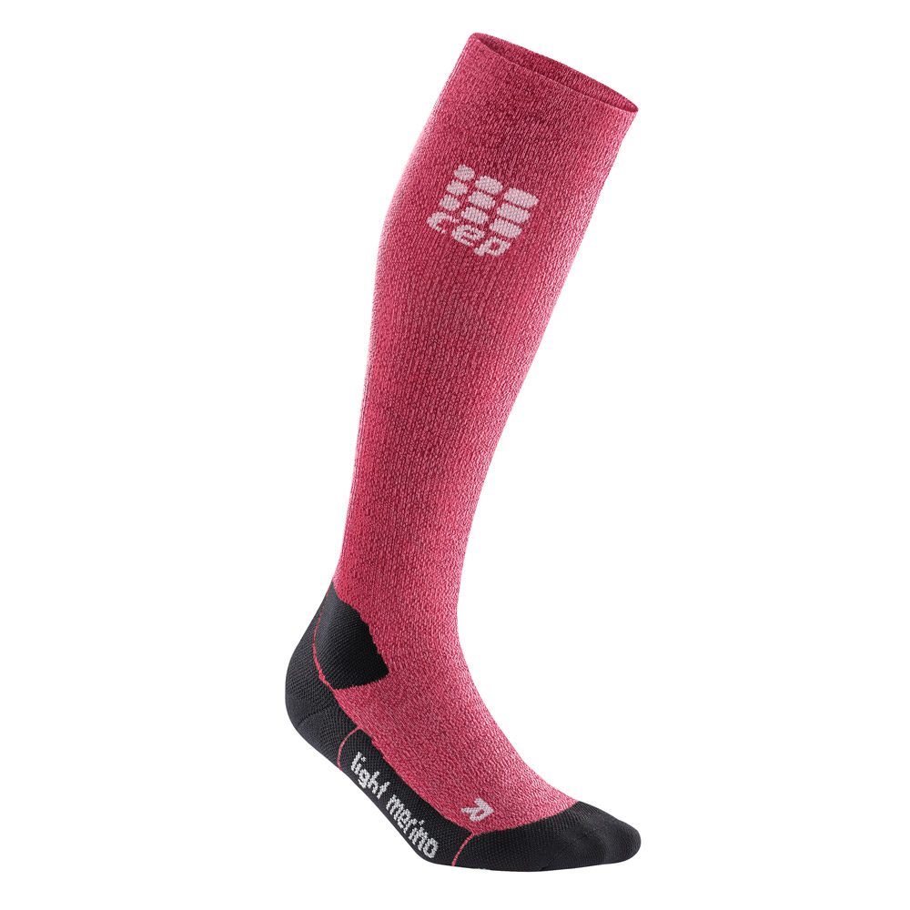 CEP Outdoor Light Merino Socken Damen wild berry