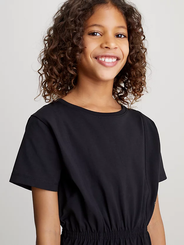 Vestido camiseta com monograma