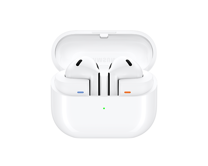 Galaxy Buds3 ANC Wireless Bluetooth Kopfhörer Headset mit 360° Audio   Qi Lade Case (SM-R530NZWAEUC) - Weiss