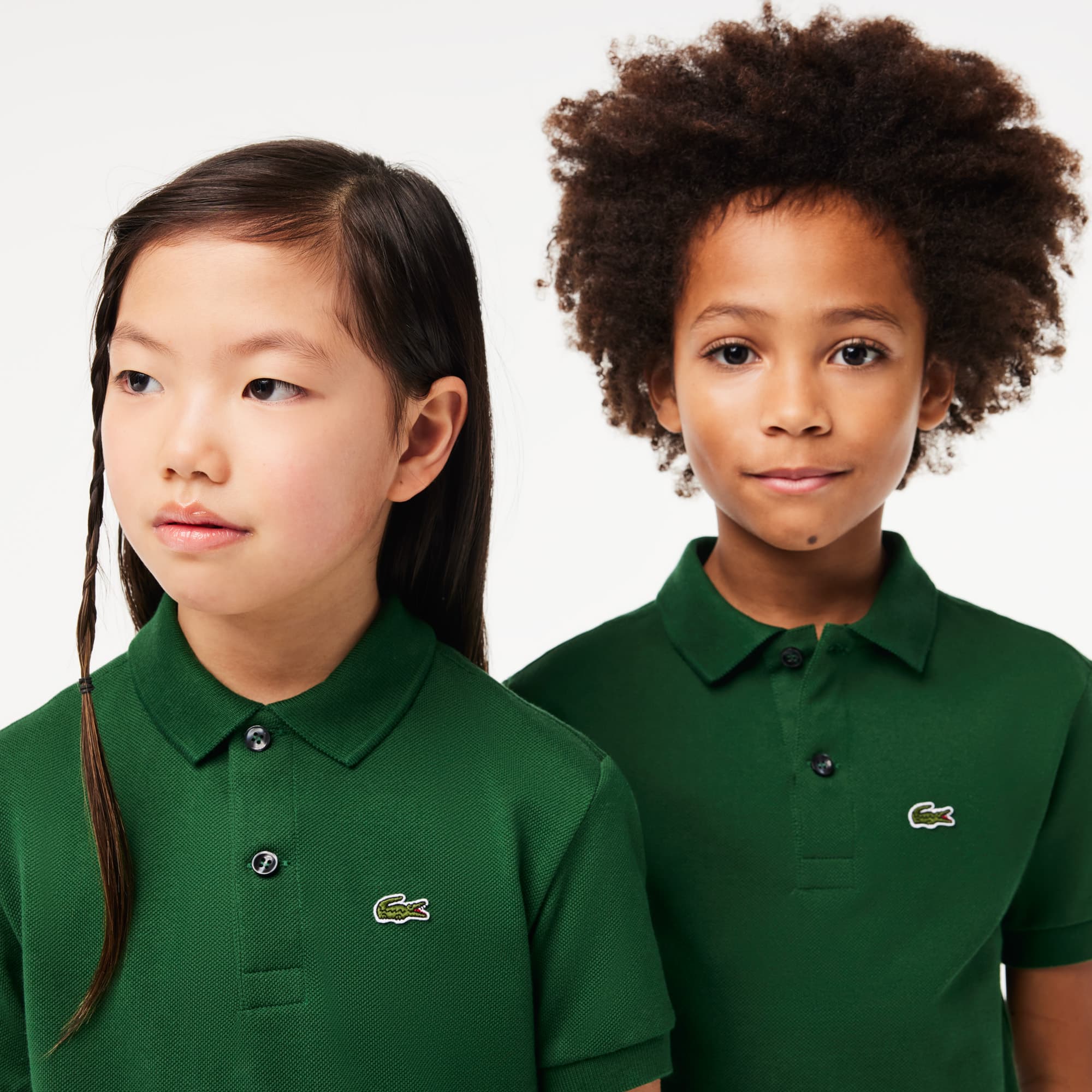 Polo enfant Lacoste regular fit en petit piqué uni Polos - Vert - Lacoste - Enfant