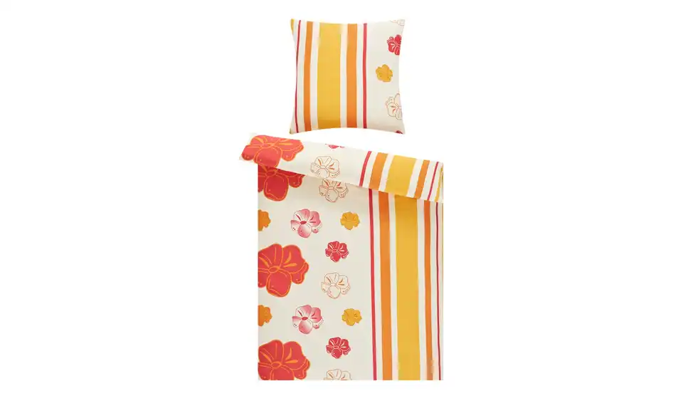 levelone Microfaser Bettwäsche Streifen / Blumen