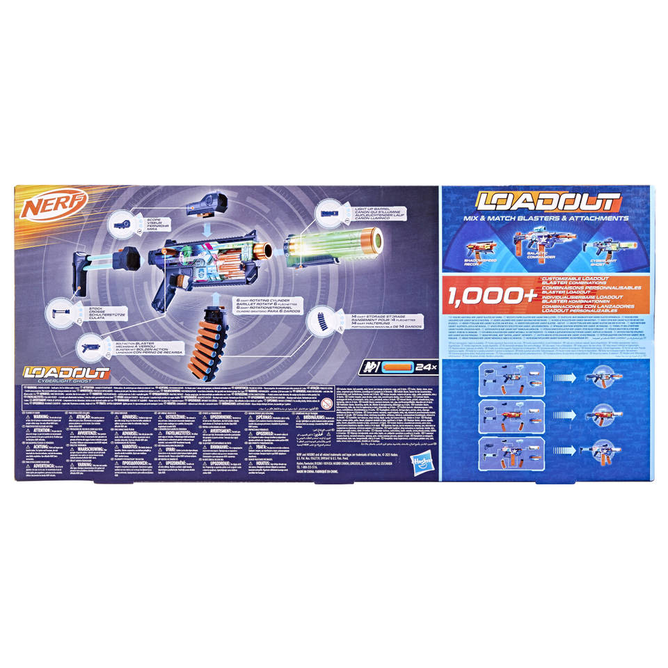 NERF Loadout Cyberlight Ghost blaster
