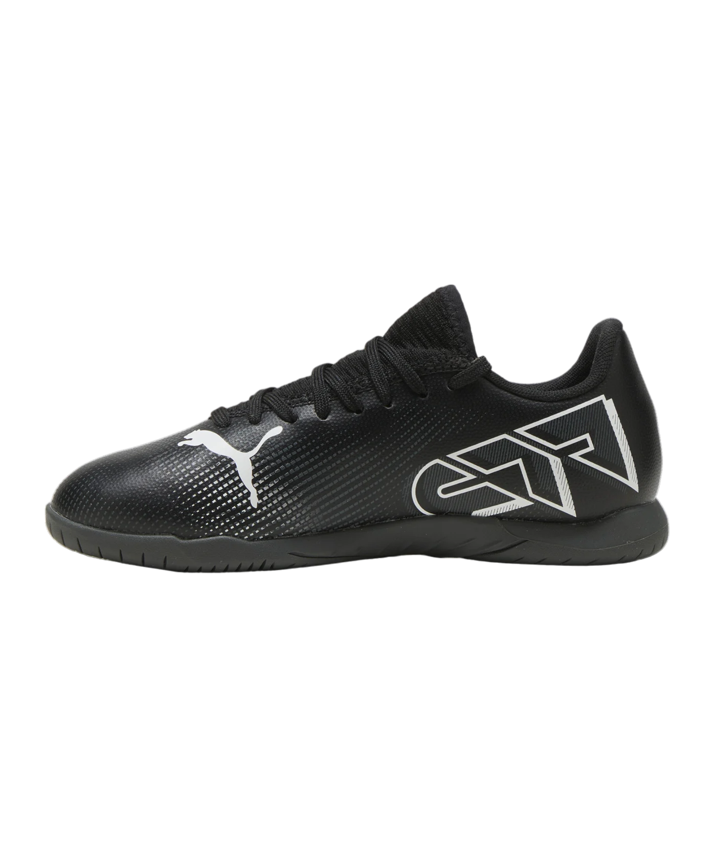 PUMA FUTURE 7 Play IT Halle Eclipse Jr Kids Schwarz Weiss F02