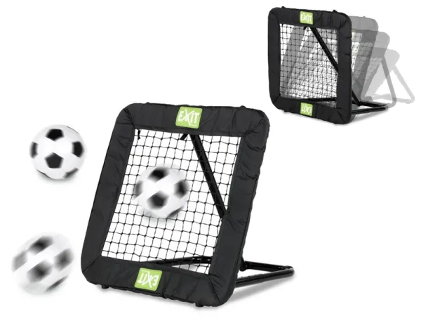 EXIT 43.01.10.00, Firkant, Justerbar vinkel, Fodbold rebounder, Sort