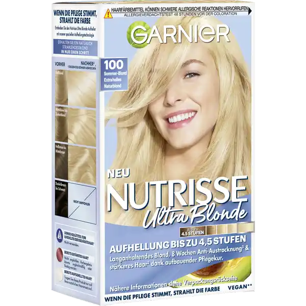 Ultra Blonde Aufhellung Dauerhafte Pflege-Haarfarbe 100 Sommer-Blond Extrahelles Naturblond