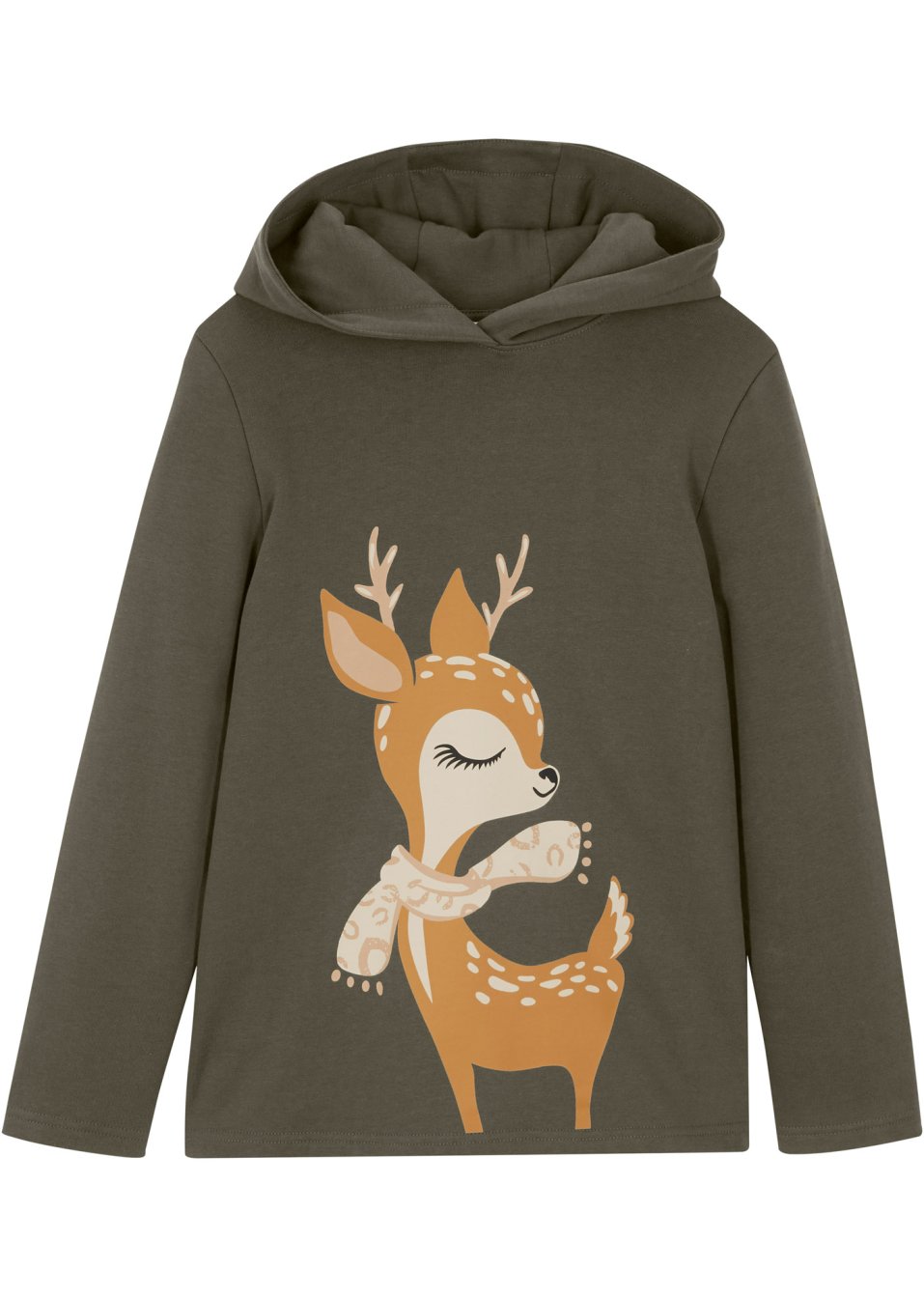 Sweat-shirt à capuche fille en coton