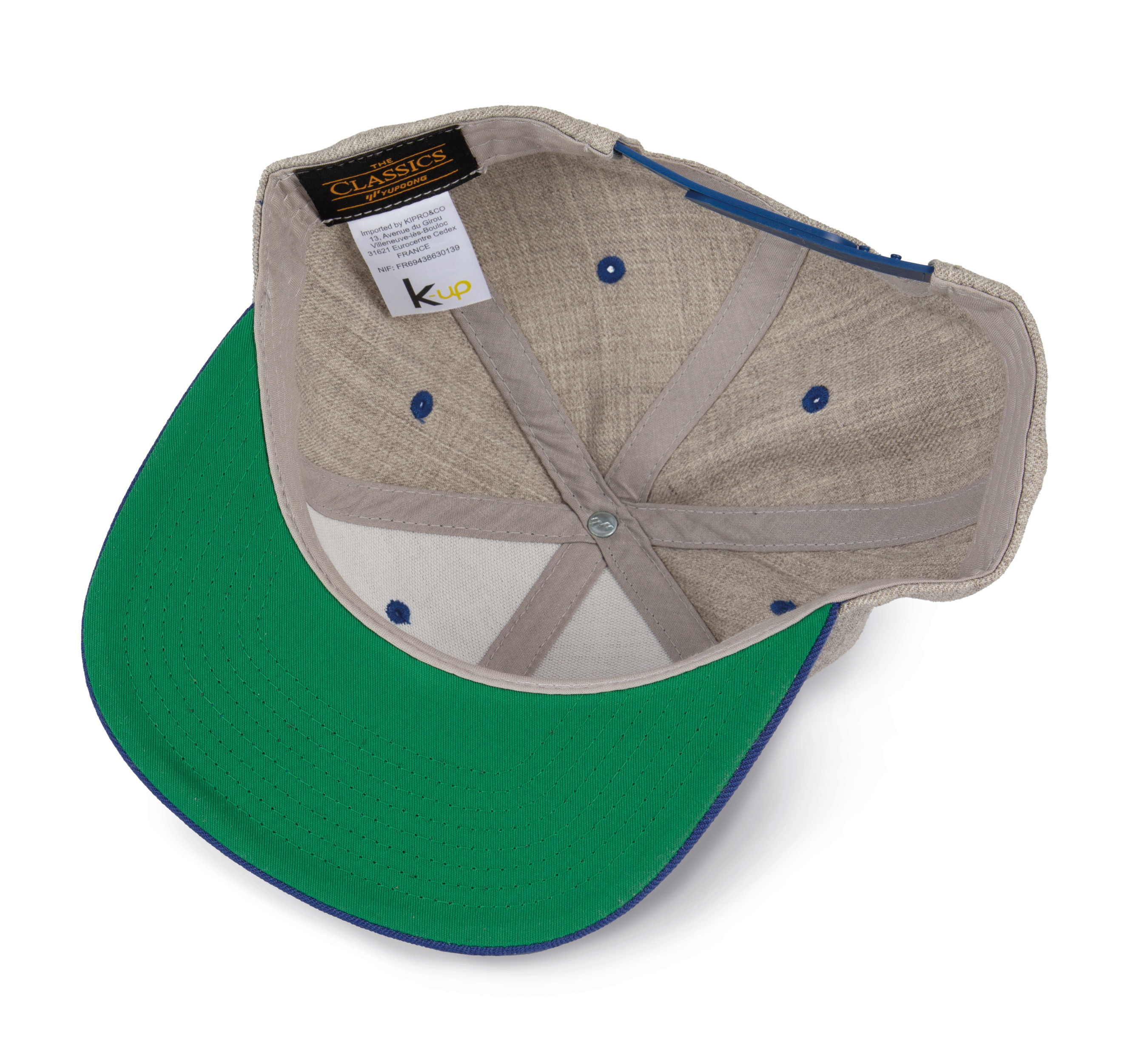 K-up KP910 - Casquette visière plate - 6 panneaux