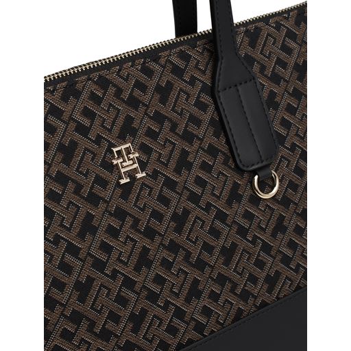 Tommy Hilfiger Jacquard Tote, Black