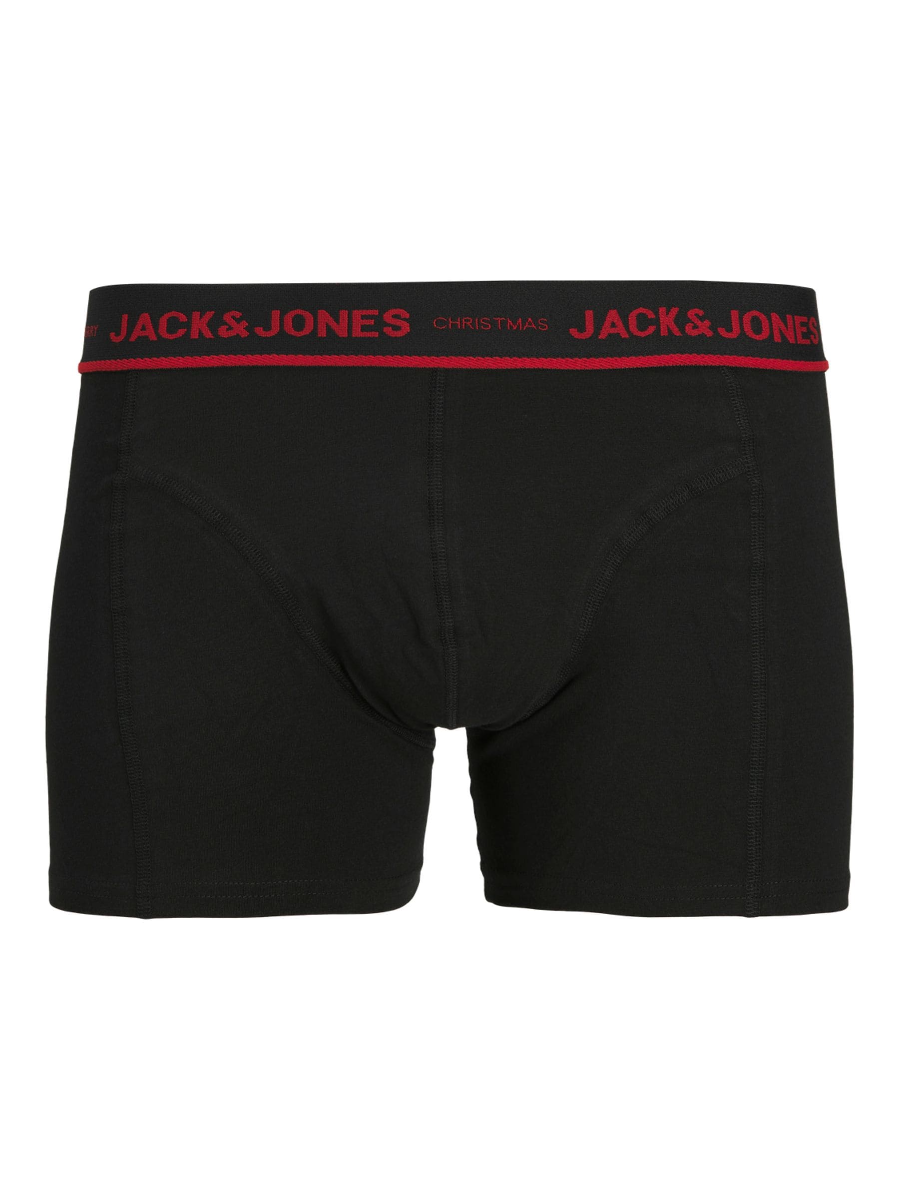 Zwart - JACK & JONES Kerstmis peperkoek boxershorts set van 3