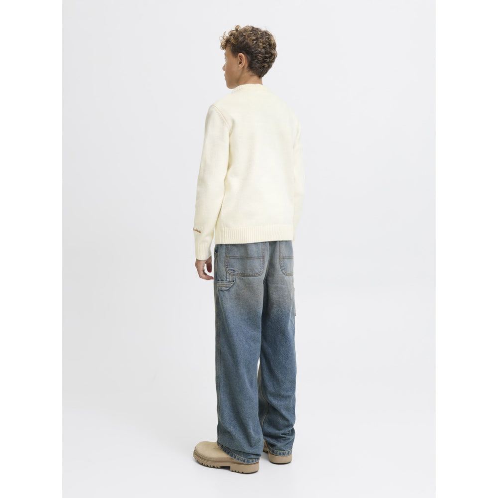 Køb Jack & Jones Junior Sea Salt Jornorrebro Strik Crew Neck Ln Jnr