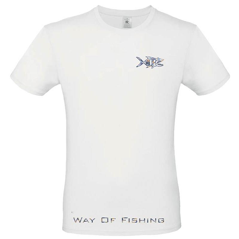 Tee Shrt Manches Courtes Homme W.O.F. Bonobo - Blanc