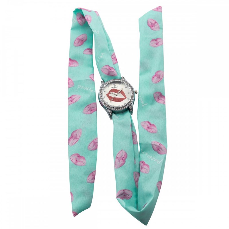 Montre Femme CHTIME bracelet Tissu Bleu