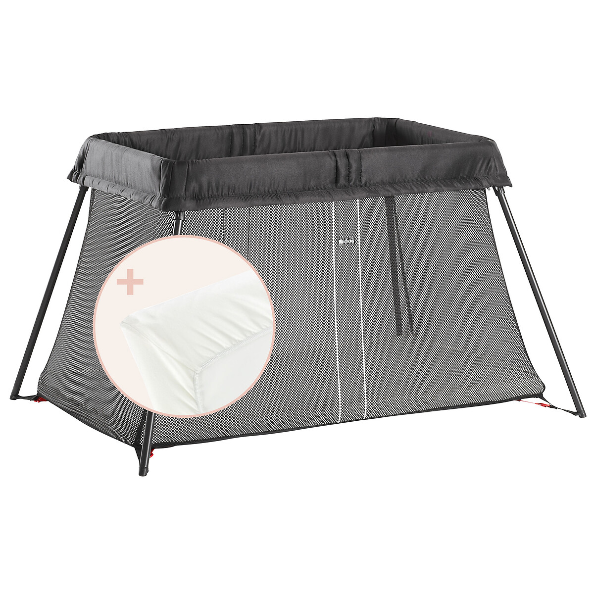 BABYBJORN<br>Conjunto de berço de viagem leve com lençol de elástico