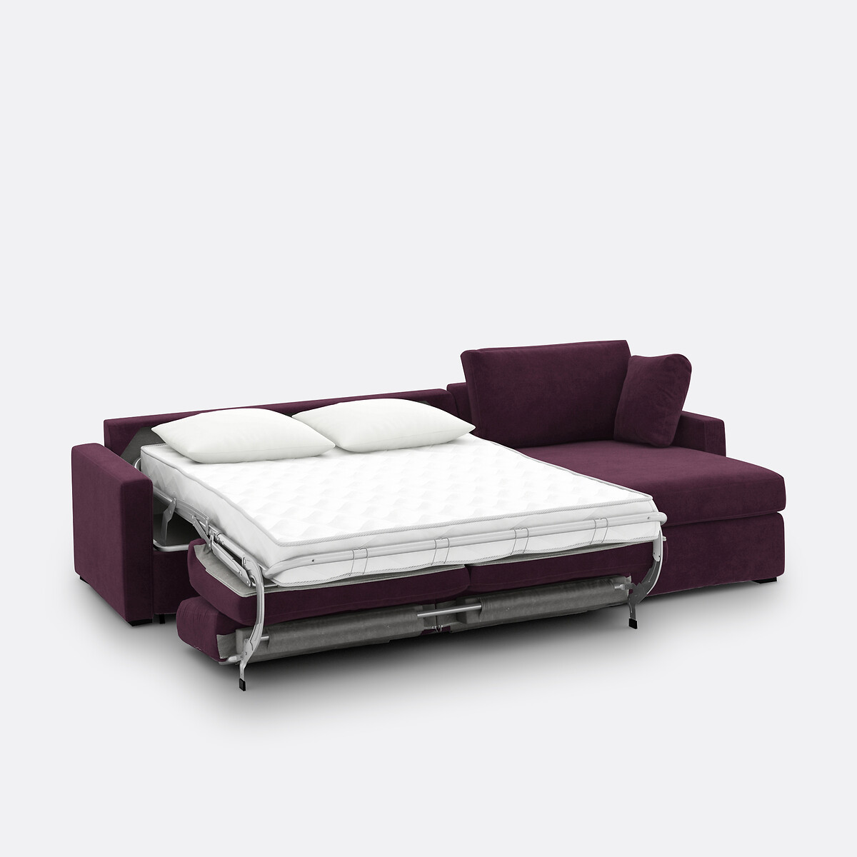 LA REDOUTE INTERIEURS<br>Sofá-cama de canto em veludo de espuma premium HR Timor