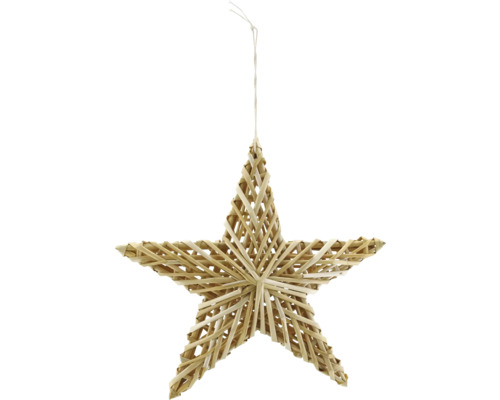 Kerstdecoratie stroster Ø 25 cm naturel