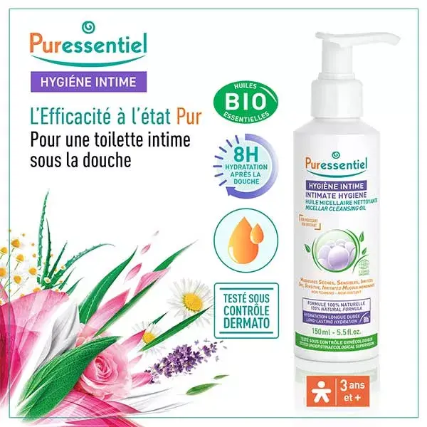 Puressentiel Hygiène Intime Huile Lavante Sécheresse Intime Bio 150ml