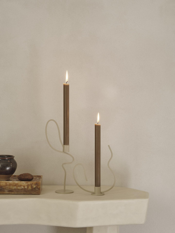 Ferm Living Valse kandelaar high cashmere
